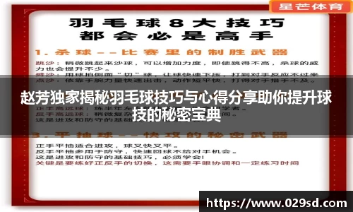 赵芳独家揭秘羽毛球技巧与心得分享助你提升球技的秘密宝典